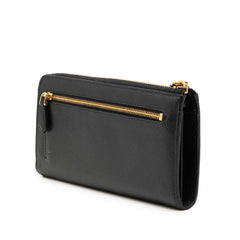 プラダ ロゴ リボン L字ファスナー 長財布 ロングウォレット 1M1183 ネロ ブラック サフィアーノレザー レディース PRADA 【中古】