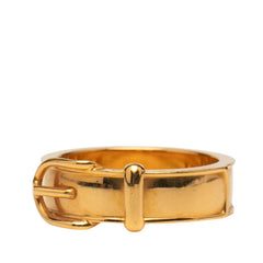 エルメス ブックルセリエ ベルト モチーフ リング 指輪 ゴールド メッキ レディース HERMES 【中古】