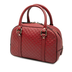 グッチ マイクロ グッチシマ ハンドバッグ ショルダーバッグ 2WAY 510289 レッド レザー レディース GUCCI 【中古】