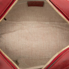 グッチ マイクロ グッチシマ ハンドバッグ ショルダーバッグ 2WAY 510289 レッド レザー レディース GUCCI 【中古】