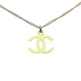シャネル ココマーク ネックレス シルバー イエロー メタル レディース CHANEL 【中古】