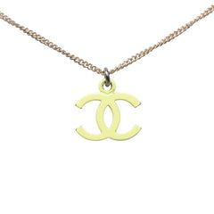 シャネル ココマーク ネックレス シルバー イエロー メタル レディース CHANEL 【中古】