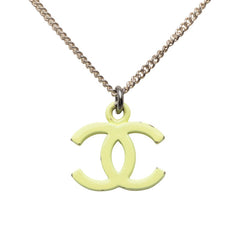 シャネル ココマーク ネックレス シルバー イエロー メタル レディース CHANEL 【中古】