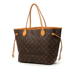 ルイ ヴィトン モノグラム ネヴァーフルMM トートバッグ ショルダーバッグ M40156 ブラウン PVC レザー レディース LOUIS VUITTON 【中古】