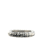 シャネル ココマーク バングル ホワイト グレー ブラック ツイード メタル レディース CHANEL 【中古】
