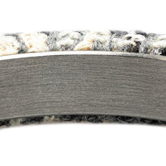 シャネル ココマーク バングル ホワイト グレー ブラック ツイード メタル レディース CHANEL 【中古】