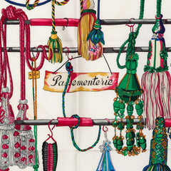 エルメス カレ90 pasementerie 紐飾り スカーフ ピンク マルチカラー シルク レディース HERMES 【中古】