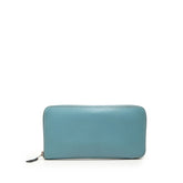 エルメス アザップロング クラシック ラウンドファスナー 長財布 ブルージーン ヴォーエプソン レディース HERMES 【中古】