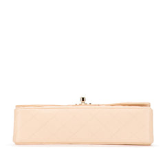 シャネル マトラッセ25 ココマーク ダブルフラップ チェーン ショルダーバッグ ベージュ キャビアスキン レディース CHANEL 【中古】