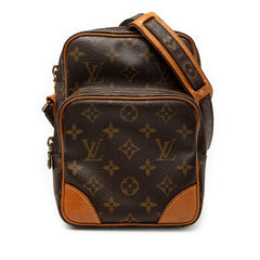 ルイ ヴィトン モノグラム アマゾン 斜め掛け ショルダーバッグ M45236 ブラウン PVC レザー レディース LOUIS VUITTON 【中古】