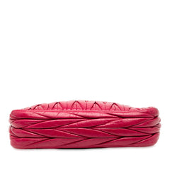 ミュウミュウ マテラッセ ワンショルダーバッグ ピンク レザー レディース MIUMIU 【中古】