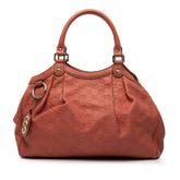 グッチ スーキー グッチシマ ハンドバッグ 211944 ピンク レザー レディース GUCCI 【中古】