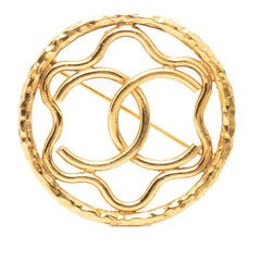 シャネル ココマーク ブローチ ゴールド メッキ レディース CHANEL 【中古】