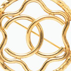 シャネル ココマーク ブローチ ゴールド メッキ レディース CHANEL 【中古】