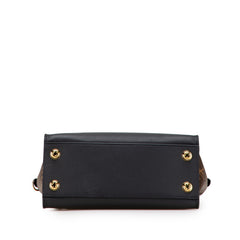 ルイ ヴィトン モノグラム タフタージュ オンマイサイド PM ショルダーバッグ ハンドバッグ 2WAY M57728 ノワール ブラウン PVC レザー レディース LOUIS VUITTON 【中古】