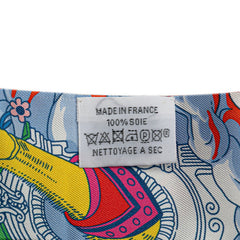 エルメス ツイリー SUR MON NUAGE 私の雲 スカーフ レッド マルチカラー シルク レディース HERMES 【中古】