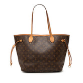 ルイ ヴィトン モノグラム ネヴァーフルMM トートバッグ ショルダーバッグ M40156 ブラウン PVC レザー レディース LOUIS VUITTON 【中古】