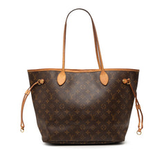 ルイ ヴィトン モノグラム ネヴァーフルMM トートバッグ ショルダーバッグ M40156 ブラウン PVC レザー レディース LOUIS VUITTON 【中古】
