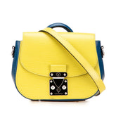 ルイ ヴィトン エピ エデンPM ハンドバッグ ショルダーバッグ 2WAY M40984 イエロー ブルー バイカラー レザー レディース LOUIS VUITTON 【中古】