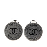 シャネル ココマーク CROISIERE 2000 イヤリング シルバー ブラック メタル レディース CHANEL 【中古】