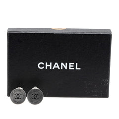シャネル ココマーク CROISIERE 2000 イヤリング シルバー ブラック メタル レディース CHANEL 【中古】