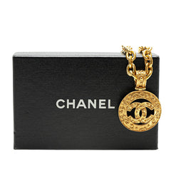 シャネル ヴィンテージ ココマーク ネックレス ゴールド メッキ レディース CHANEL 【中古】