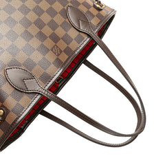 ルイ ヴィトン ダミエ ネヴァーフルPM トートバッグ ハンドバッグ N41359 エベヌ ブラウン PVC レザー レディース LOUIS VUITTON 【中古】