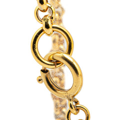 シャネル ヴィンテージ ココマーク ハート モチーフ ネックレス ゴールド メッキ レディース CHANEL 【中古】