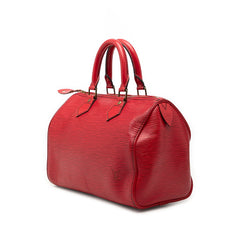 ルイ ヴィトン エピ スピーディ25 ハンドバッグ ミニボストンバッグ M43017 カスティリアンレッド レザー レディース LOUIS VUITTON 【中古】