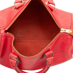 ルイ ヴィトン エピ スピーディ25 ハンドバッグ ミニボストンバッグ M43017 カスティリアンレッド レザー レディース LOUIS VUITTON 【中古】