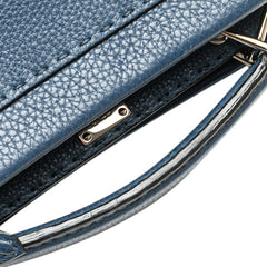 フェンディ セレリア ピーカブー フィットミニ ハンドバッグ ショルダーバッグ 2WAY 7VA422 ネイビー レザー レディース FENDI 【中古】