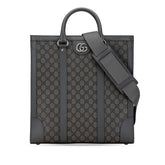 グッチ GGスプリーム オフィディア ミディアム ハンドバッグ ショルダーバッグ 2WAY 731793 グレー PVC レザー レディース GUCCI 【中古】
