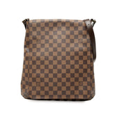 ルイ ヴィトン ダミエ ミュゼット 斜め掛け ショルダーバッグ N51302 ブラウン PVC レザー レディース LOUIS VUITTON 【中古】