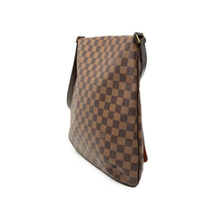 ルイ ヴィトン ダミエ ミュゼット 斜め掛け ショルダーバッグ N51302 ブラウン PVC レザー レディース LOUIS VUITTON 【中古】