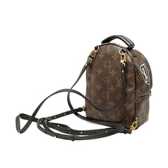 ルイ ヴィトン モノグラム パームスプリングス ミニ リュック バックパック M42971 ブラウン PVC レザー レディース LOUIS VUITTON 【中古】