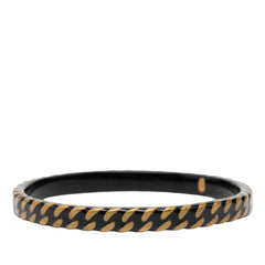 シャネル ヴィンテージ バングル ゴールド ブラック メッキ レディース CHANEL 【中古】