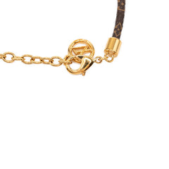 ルイ ヴィトン モノグラム ブレスレット ブルーミング ハート ブレスレット M8907Z ブラウン PVC メッキ レディース LOUIS VUITTON 【中古】