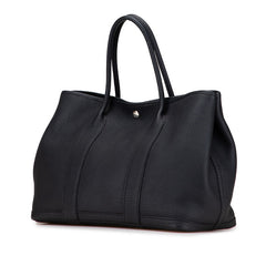 エルメス ガーデンパーティPM トートバッグ ブラック シルバー金具 ネゴンダ レディース HERMES 【中古】