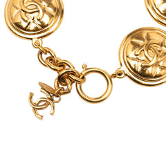 シャネル マトラッセ ココマーク ブレスレット ゴールド メッキ レディース CHANEL 【中古】