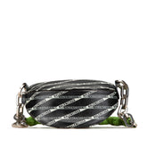 バレンシアガ スーベニア ウエストバッグ ボディバッグ 518163 ブラック グリーン レザー レディース BALENCIAGA 【中古】