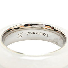 ルイ ヴィトン バーグ LVストーン リング 指輪 #M MP2358 ホワイト メタル プラスチック メンズ LOUIS VUITTON 【中古】