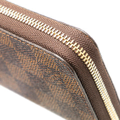 ルイ ヴィトン ダミエ ジッピーコインパース コインケース N63070 ブラウン PVC メッキ レディース LOUIS VUITTON 【中古】