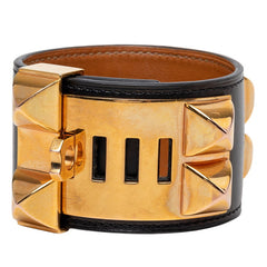 エルメス コリエドシアン ブレスレット サイズ:S ブラック ボックスカーフ レディース HERMES 【中古】
