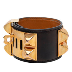 エルメス コリエドシアン ブレスレット サイズ:S ブラック ボックスカーフ レディース HERMES 【中古】