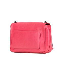 プラダ 斜め掛け チェーン ショルダーバッグ BT0974 ピンク サフィアーノ レザー レディース PRADA 【中古】