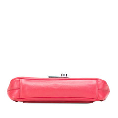 プラダ 斜め掛け チェーン ショルダーバッグ BT0974 ピンク サフィアーノ レザー レディース PRADA 【中古】