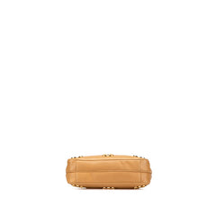 シャネル トリプルココマーク チェーン トートバッグ ショルダーバッグ ベージュ キャビアスキン レディース CHANEL 【中古】