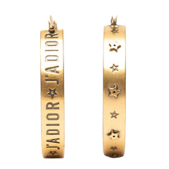 ディオール ジャディオール トライバル フープ ピアス ゴールド メッキ レディース Dior 【中古】