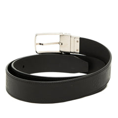 ルイ ヴィトン ダミエ アンフィニ サンチュール ボストン ベルト サイズ:100/40 M9674 ブラック レザー メンズ LOUIS VUITTON 【中古】