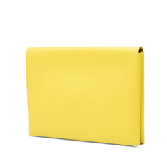 エルメス カルヴィGM クラッチバッグ イエロー ヴォーエプソン レディース HERMES 【中古】